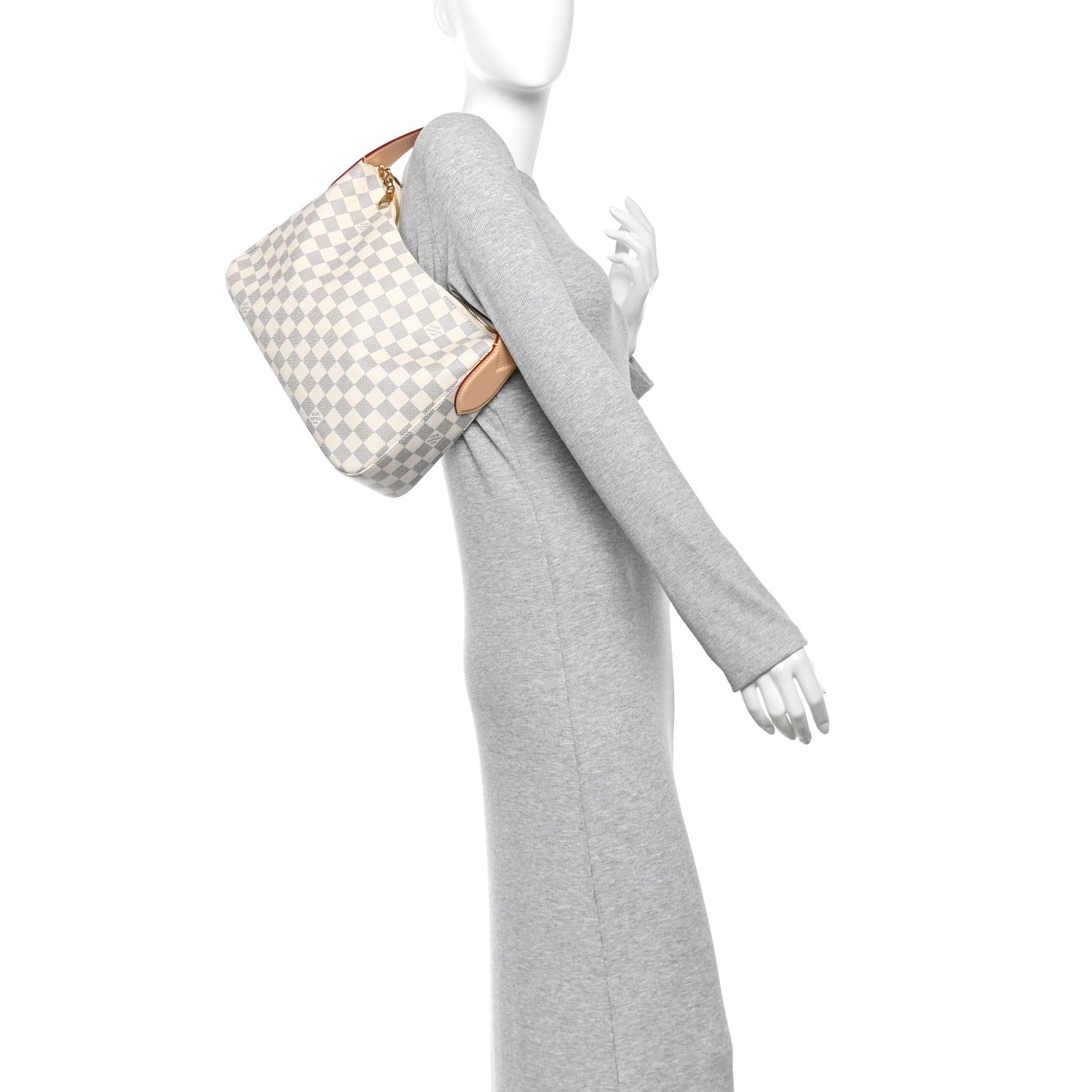 Damier Azur Slouchy PM Rose Ballerine