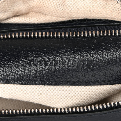 Gucci GG Supreme Monogram Textured Calfskin Web Large Attache Shoulder Bag Beige Blue 10 of 13