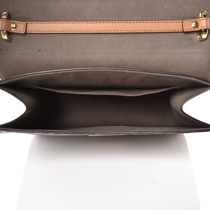 Fendi Vitello Century F is Fendi FF Embossed Kan I Shoulder Bag Orzo Tobacco 5 of 20