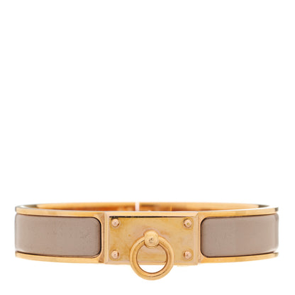 Hermes Enamel Clic Anneau Bracelet PM Marron Glace 1 of 3