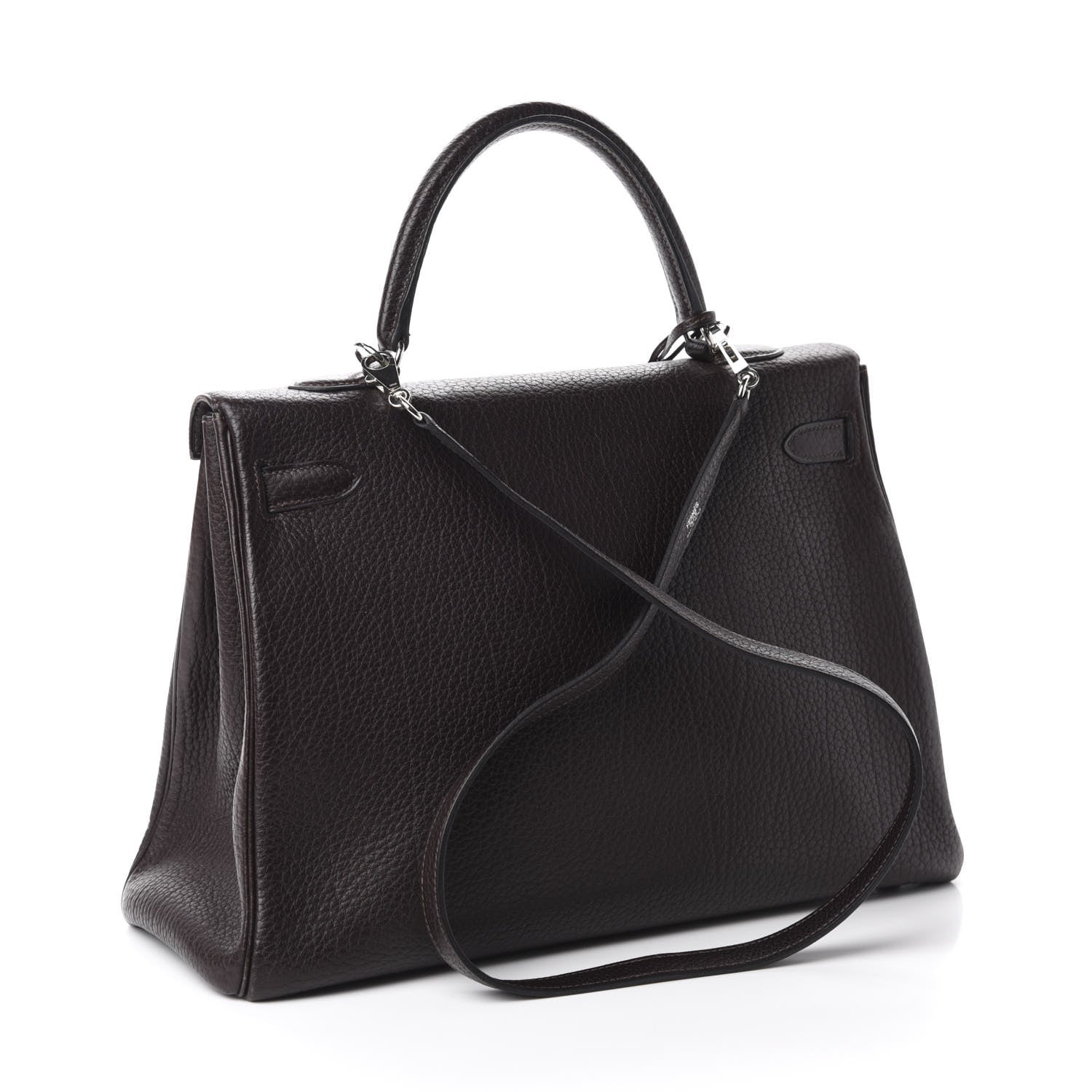 Hermes Fjord Kelly Retourne 35 Chocolate 2 of 18