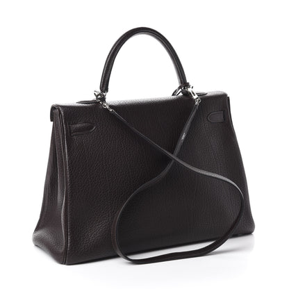 Hermes Fjord Kelly Retourne 35 Chocolate 2 of 18