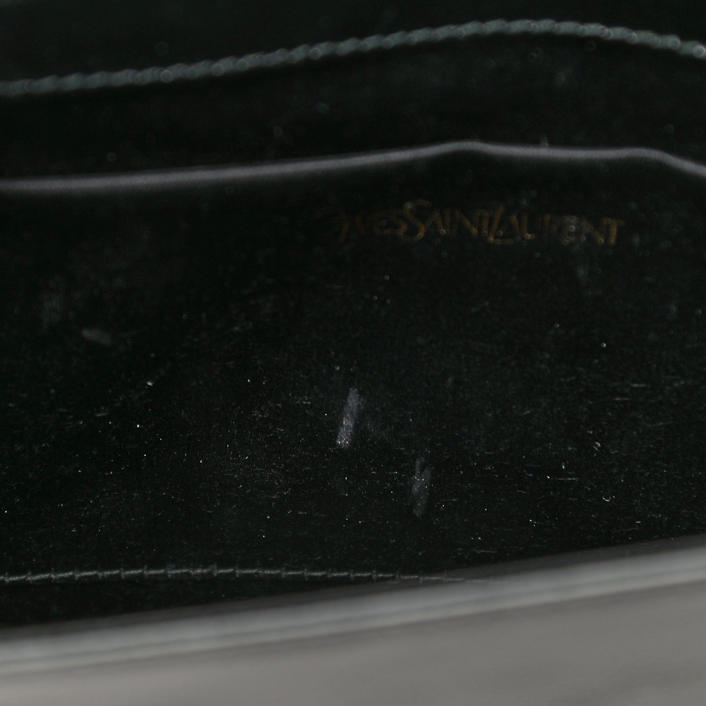 Textured Patent Monogram Large Belle De Jour Clutch Black
