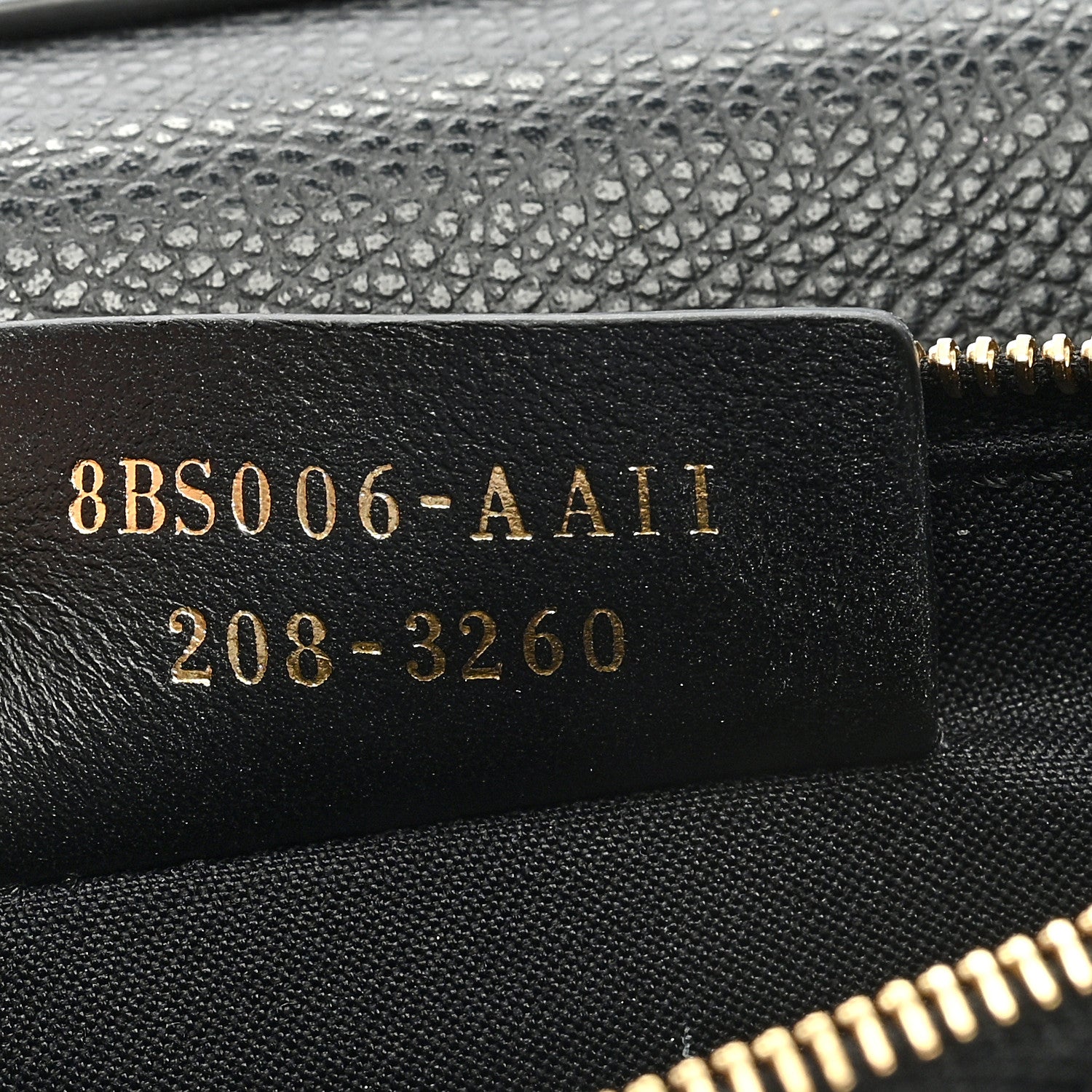 Fendi Vitello Cruise F is Fendi Bi-Color FF 1974 Embossed Medium Envelope Wallet On Chain Black Maya 7 of 9