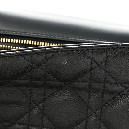 Christian Dior Calfskin Cannage Medium Caro Bag Black 11 of 12