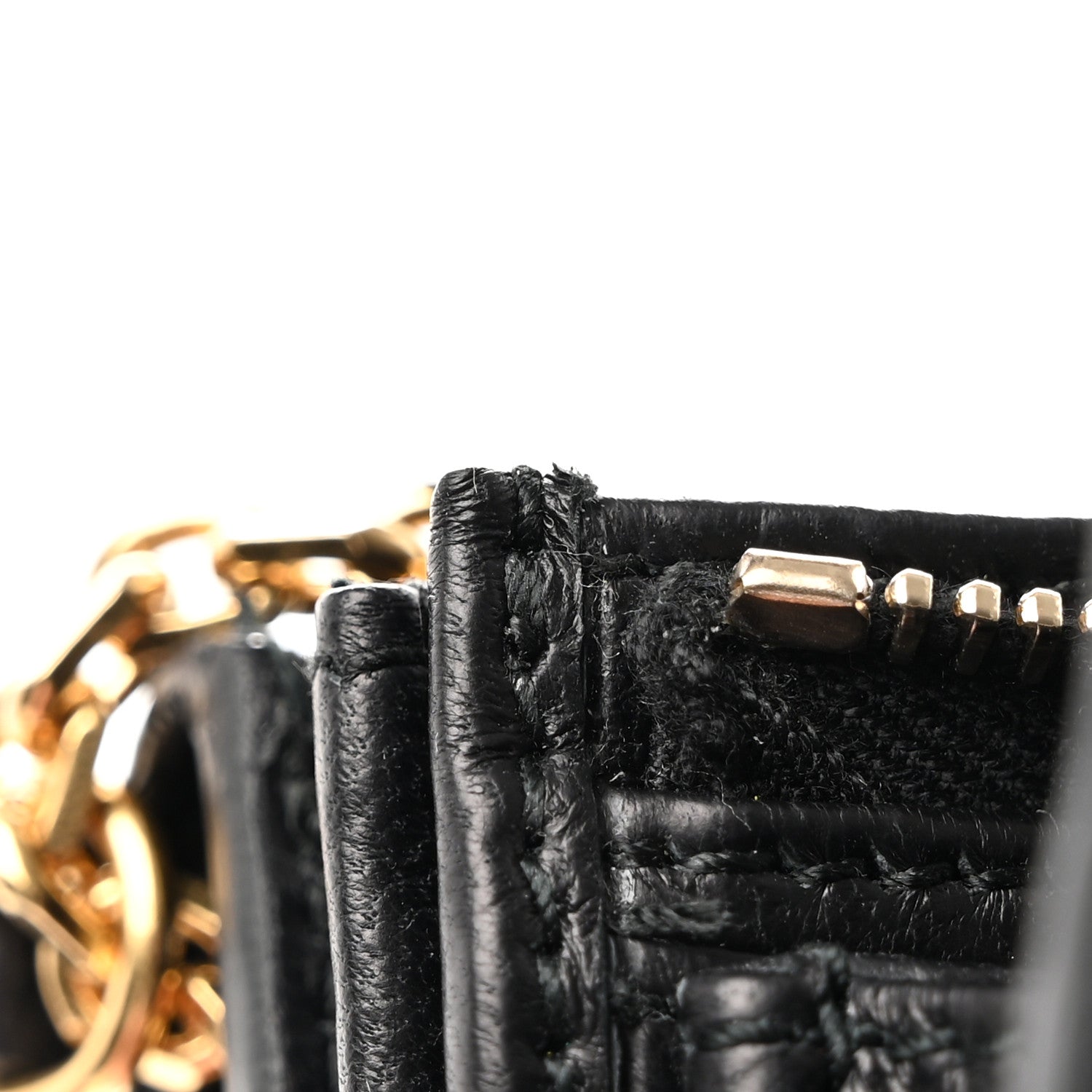 Alexander McQueen ALEXANDER MCQUEEN Calfskin Studded Wallet on Chain Black 12 of 26
