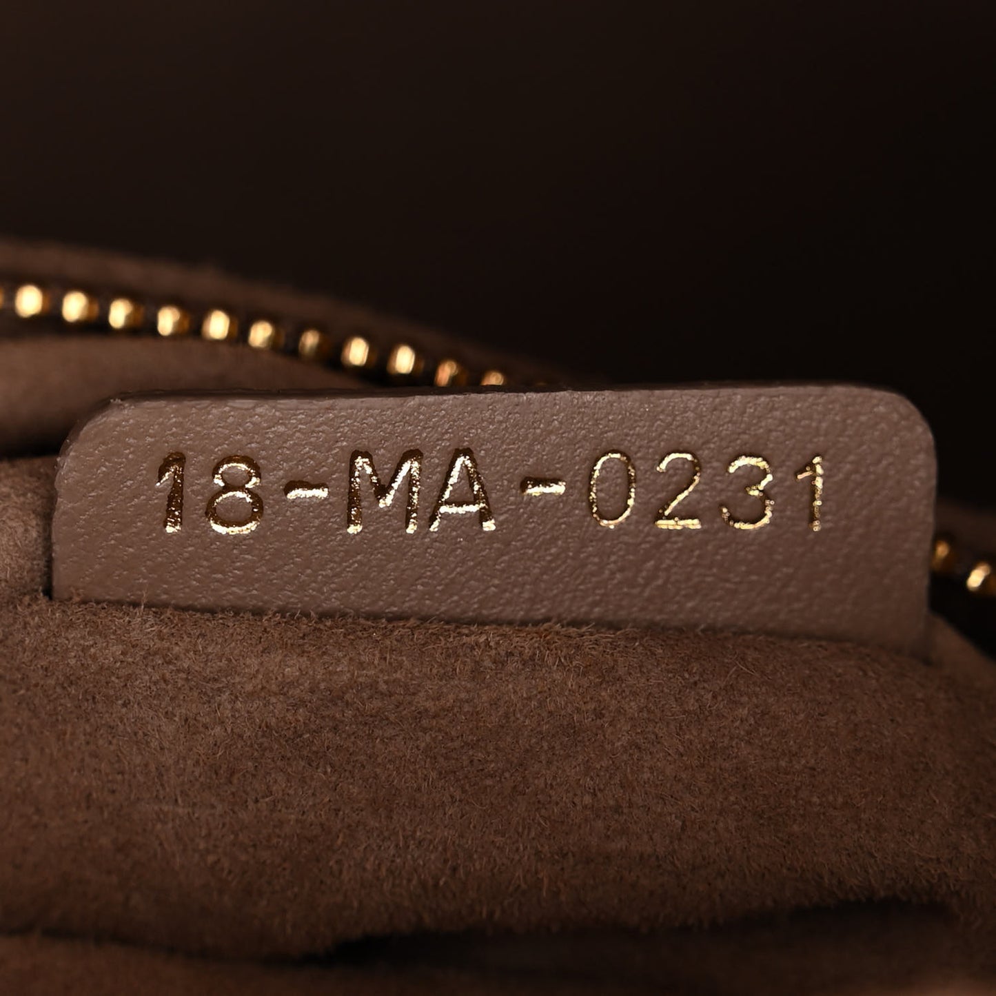 Lambskin Cannage Medium Lady Dior Warm Taupe