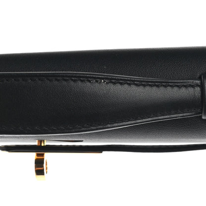 Hermes Swift Kelly Cut Clutch Pochette Black 9 of 10