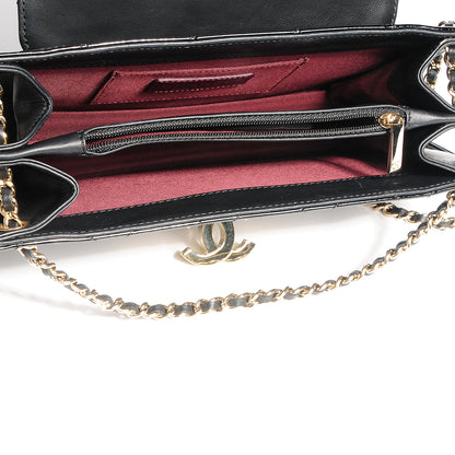 Chanel Patent Golden Class Accordion Flap Bag Black 6 of 8
