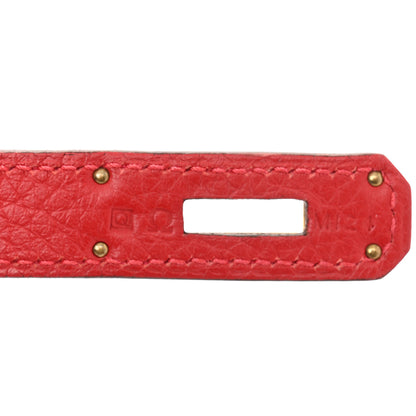 Hermes Taurillon Clemence Kelly Retourne 28 Rouge Casaque 7 of 13