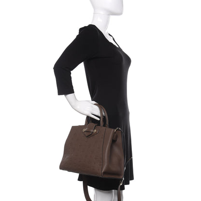 MCM Calfskin Ottomar Monogram Medium Essential Tote Chestnut 3 of 13