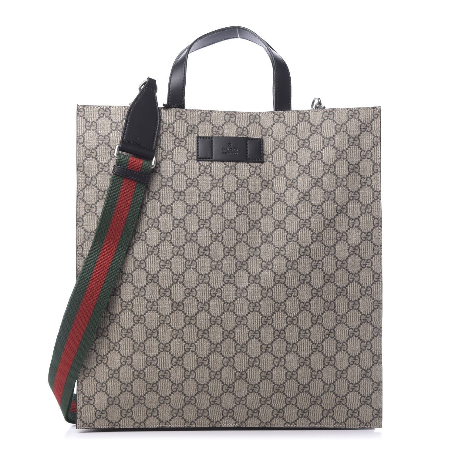 Gucci Soft GG Supreme Monogram Web Vertical Tote Black 1 of 10