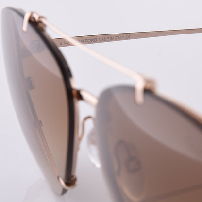 Tom Ford Oval Dickon Sunglasses TF 527 Brown 5 of 7