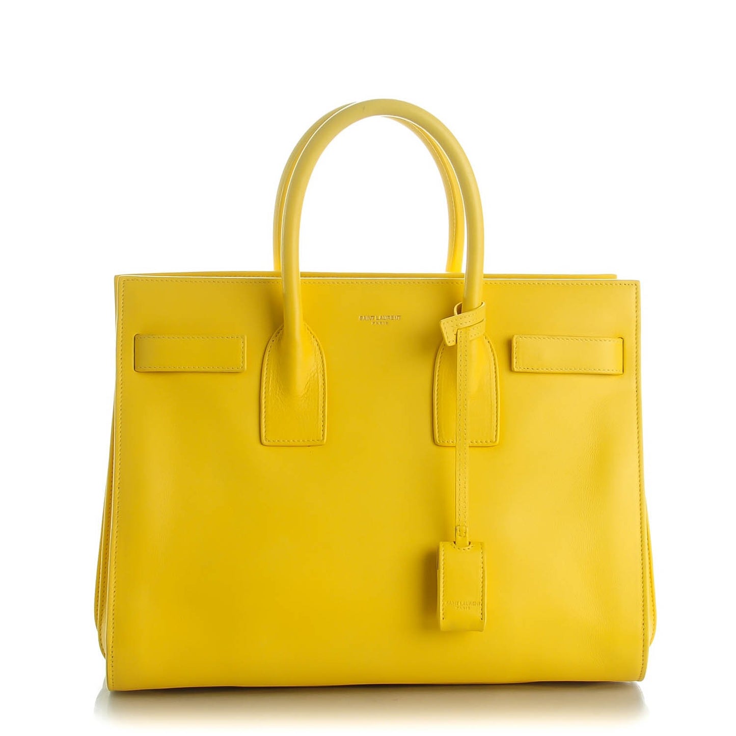 Calfskin Small Sac De Jour Bag Yellow