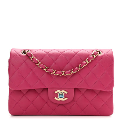 Chanel Caviar Quilted Small Double Flap Fuchsia 1 of 10