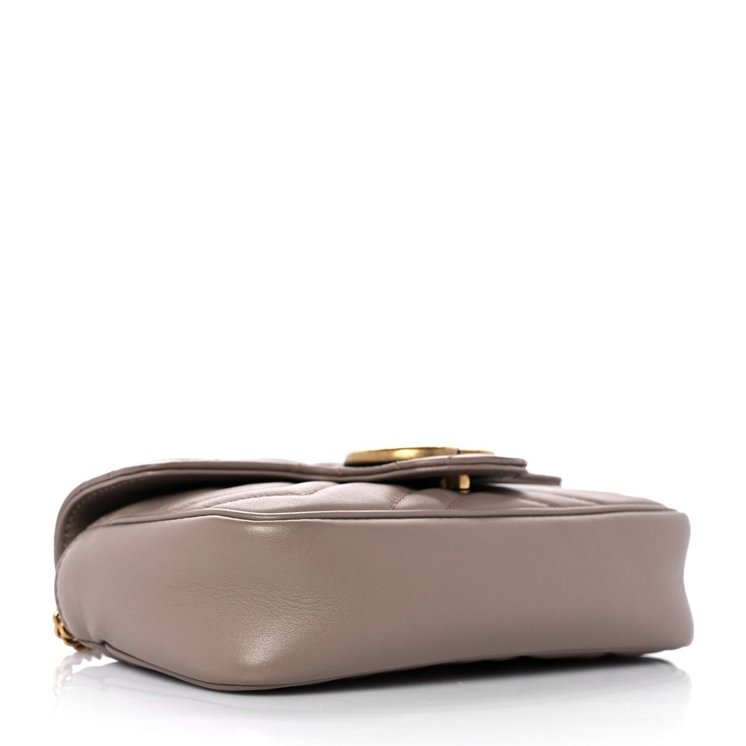 Gucci Calfskin Matelasse Super Mini GG Marmont Shoulder Bag Porcelain Rose 4 of 10