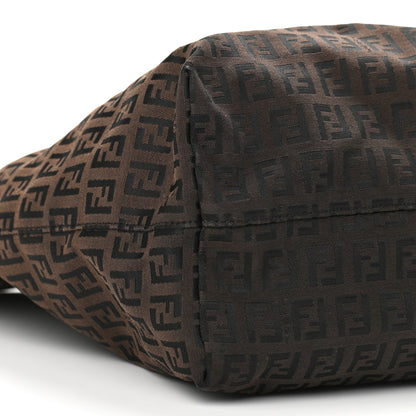 Fendi Zucchino Shopping Tote Dark Brown 8 of 11