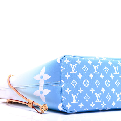 Louis Vuitton Monogram Giant By The Pool Neverfull MM Blue 7 of 9