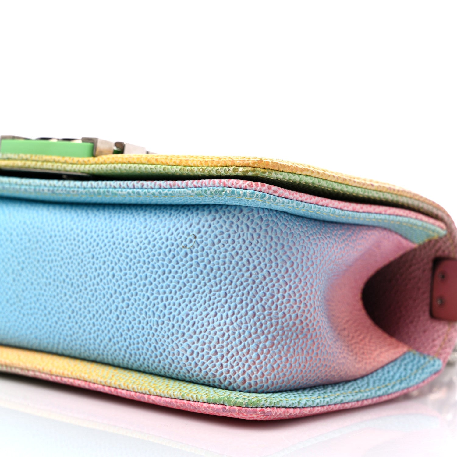 Chanel Caviar Quilted Small Cuba Rainbow Boy Flap Multicolor 9 of 12