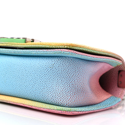Chanel Caviar Quilted Small Cuba Rainbow Boy Flap Multicolor 9 of 12