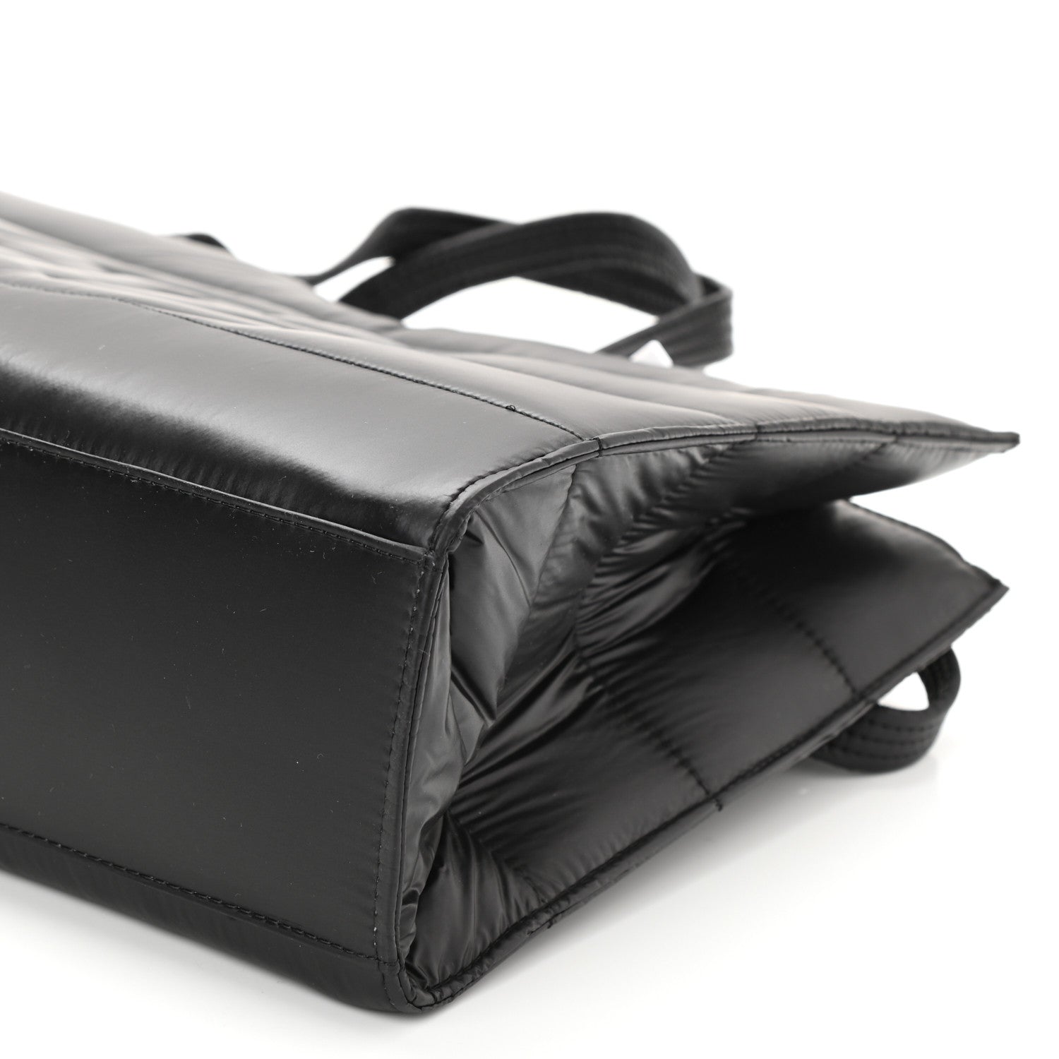 Telfar Nylon Medium Puff Shopping Bag Black 8 of 8