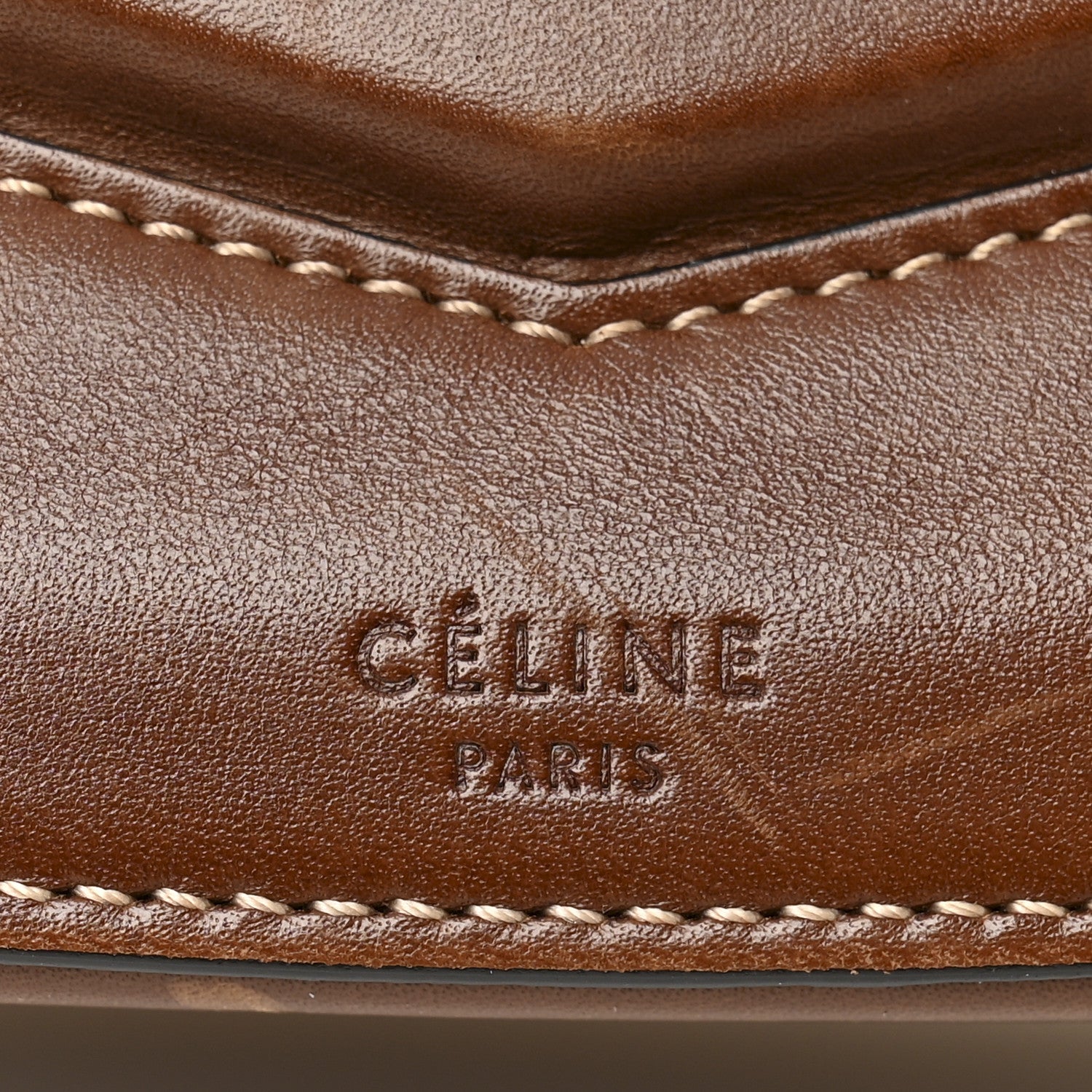 Celine Supersoft Calfskin Medium Trotteur Caramel 6 of 11