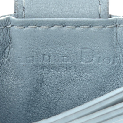 Christian Dior Lambskin Cannage Lady Dior 5-Gusset Card Holder Cloud Blue 5 of 8