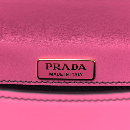 Prada City Calfskin Saffiano Cahier Crossbody Bag Fuxia Black 5 of 8
