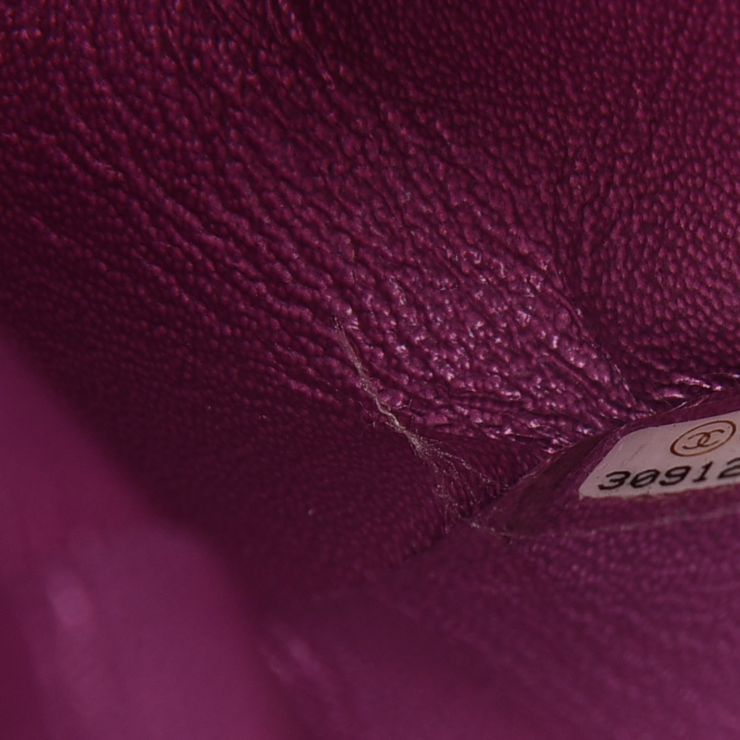 Chanel Iridescent Lambskin Quilted Mini Rectangular Flap Purple 7 of 14