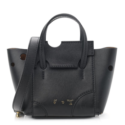 Off-White OFF WHITE Calfskin Burrow 16 Tote Black 1 of 11
