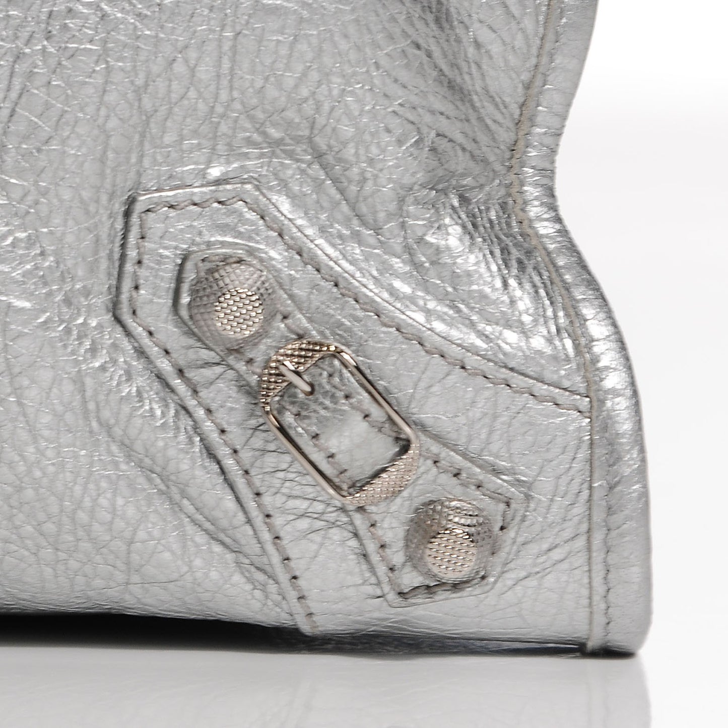 Agneau Giant 12 Silver Hardware City Gris Aluminum