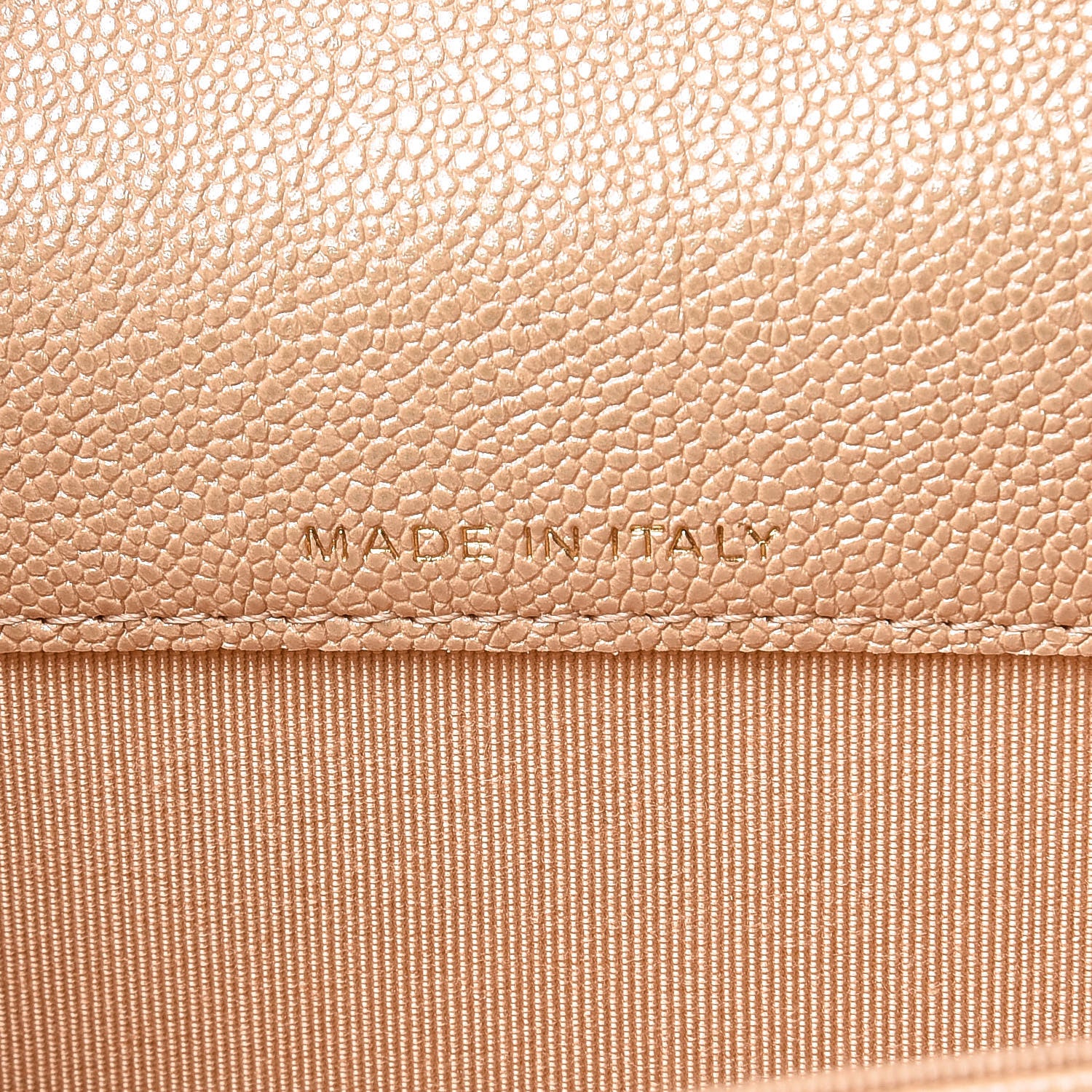 Chanel Iridescent Caviar Quilted Flap Card Holder Beige 7 of 9