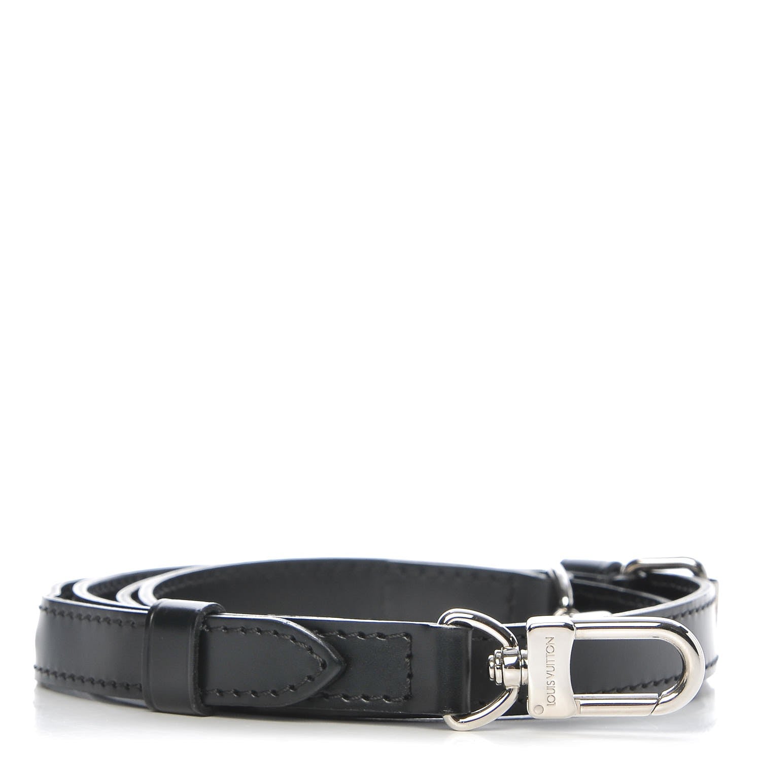 Louis Vuitton Calfskin 16mm Adjustable Shoulder Strap Black 1 of 4