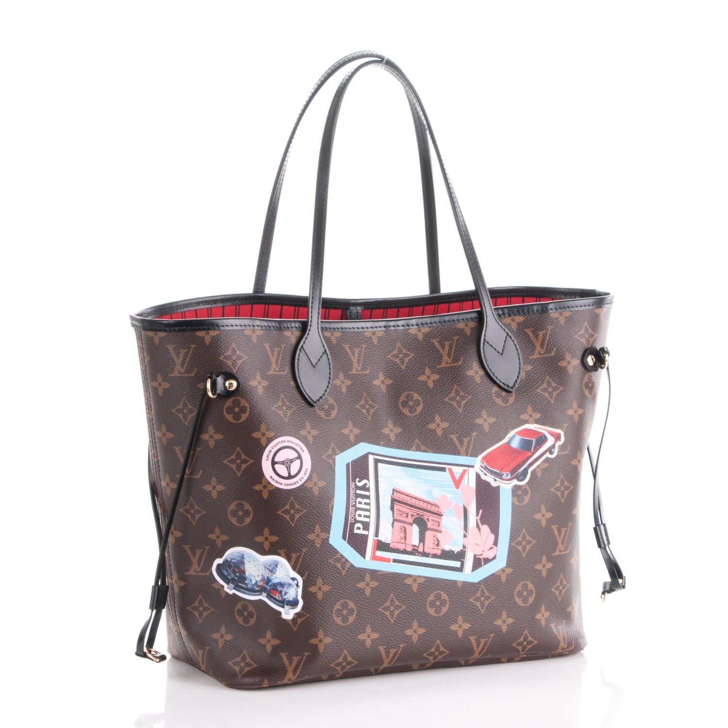 Louis Vuitton Monogram World Tour Neverfull MM 3 of 8