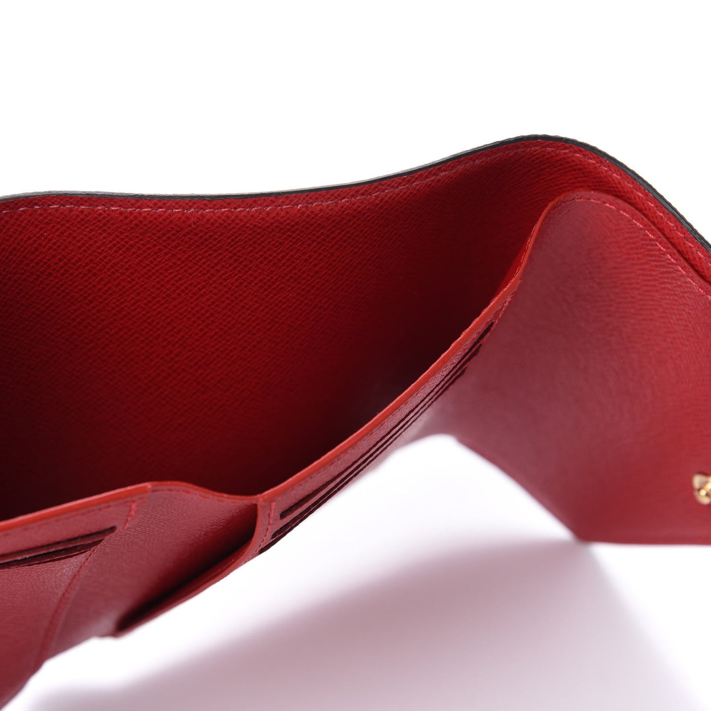 Damier Ebene Victorine Wallet Red