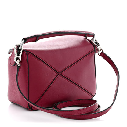 Loewe Calfskin Mini Puzzle Bag Raspberry 3 of 10