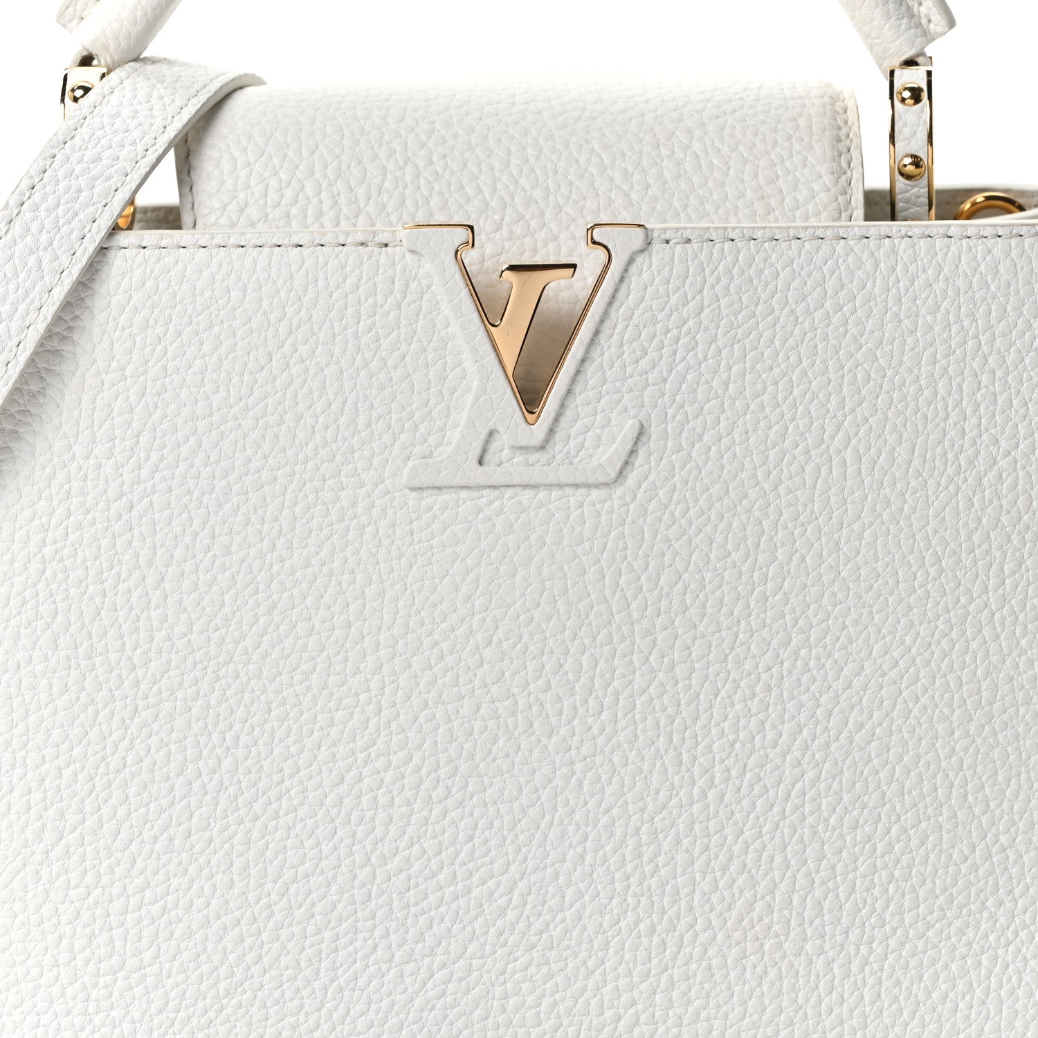 Louis Vuitton Taurillon Capucines BB Blanc Casse 7 of 10