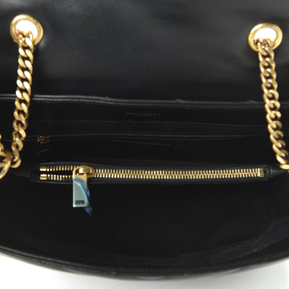 Saint Laurent Calfskin Y Quilted Monogram Medium Loulou Chain Satchel Black 5 of 9