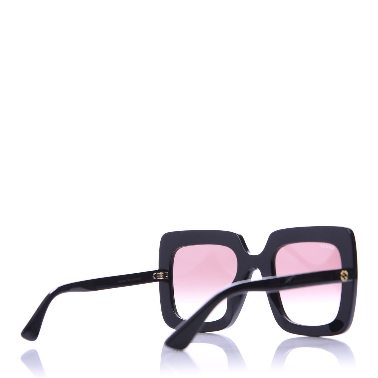 Acetate Crystal Oversize Sunglasses GG0148S Black