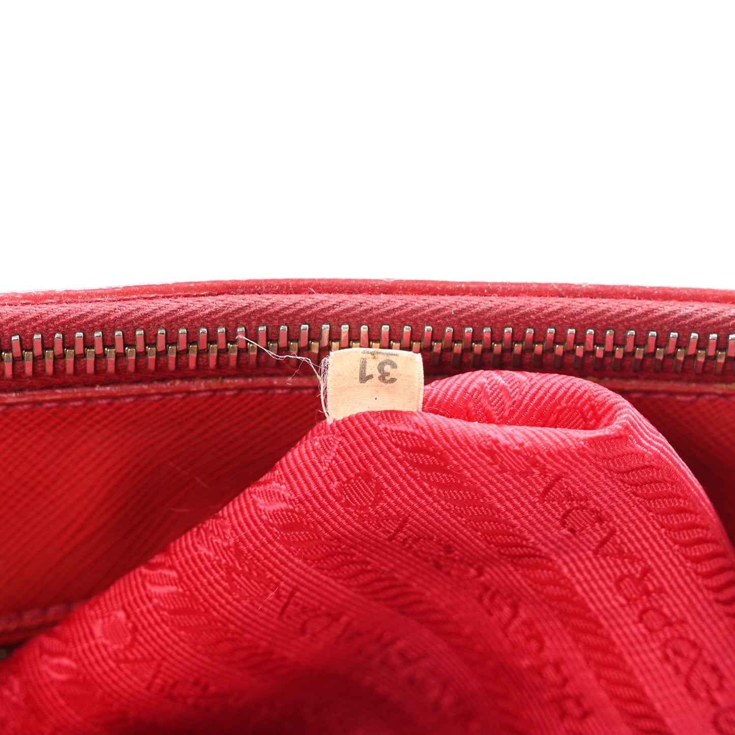 Saffiano Lux Large Galleria Double Zip Tote Fuoco