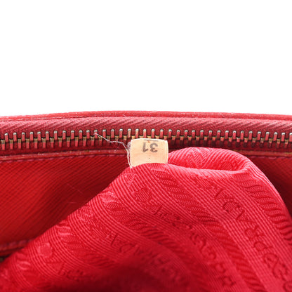Prada Saffiano Lux Large Galleria Double Zip Tote Fuoco 7 of 12