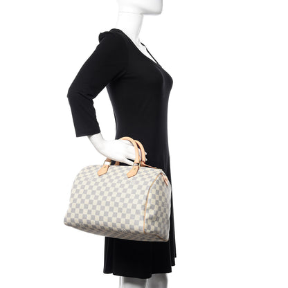 Louis Vuitton Damier Azur Speedy 30 2 of 10