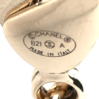 Chanel Pearl Crystal CC Airpods Necklace Gold 5 of 5