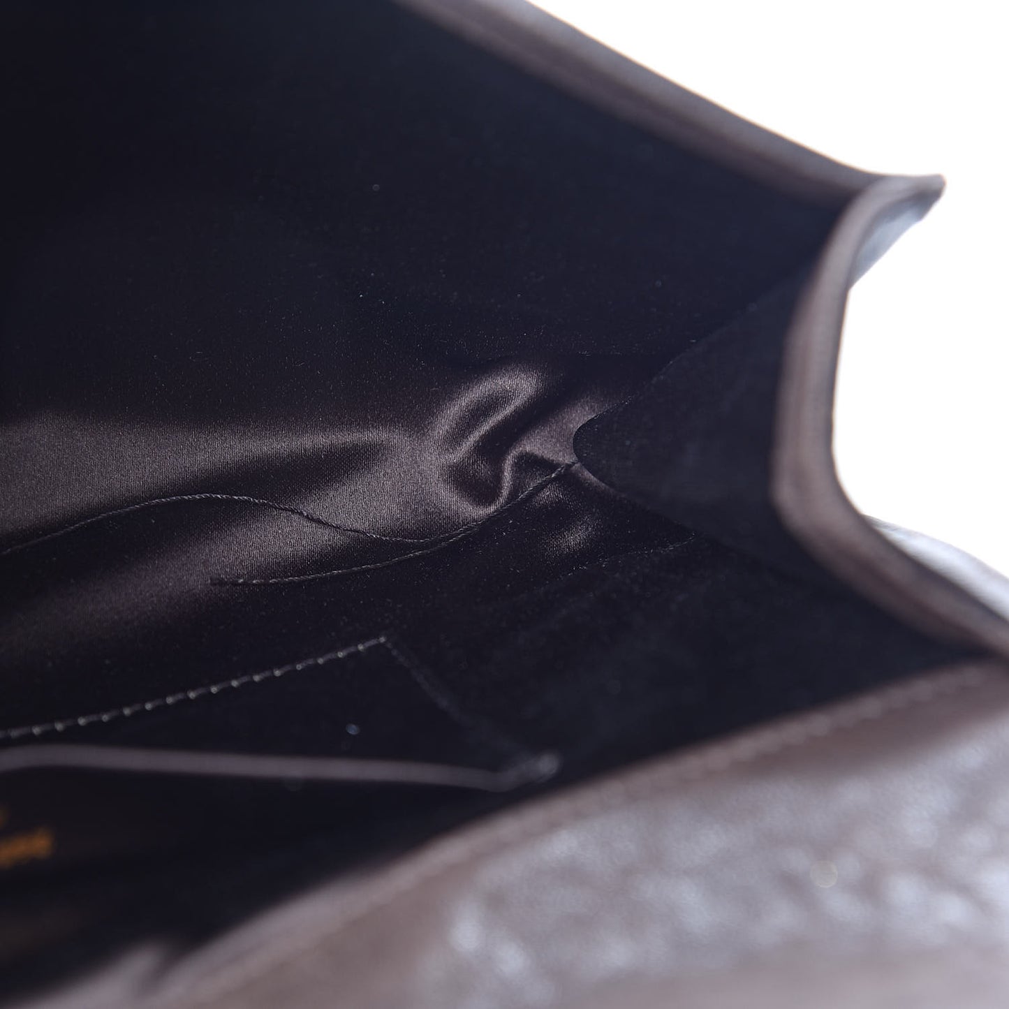 Sheepskin Classic Y Ligne Clutch Brown