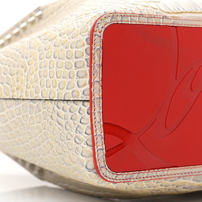 Christian Louboutin Crocodile Embossed Calfskin Tropic Spiked Small Cabarock Shopper Tote Studio Goose 8 of 12
