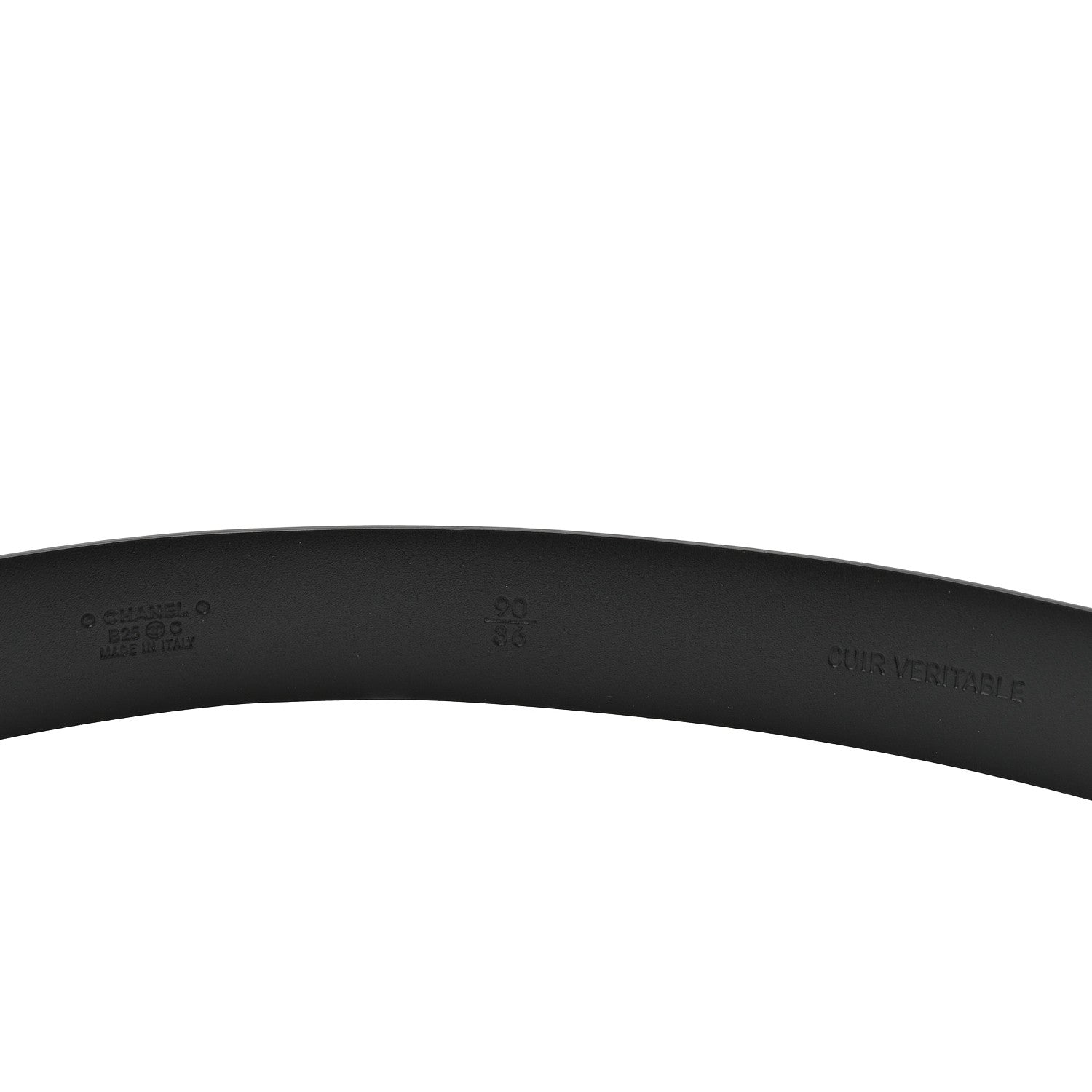 Chanel Calfskin CC Belt 90 36 Black 4 of 4