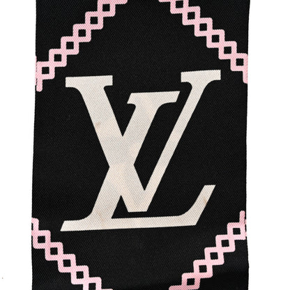 Louis Vuitton Silk Monogram Croisillon Bandeau Black 5 of 11