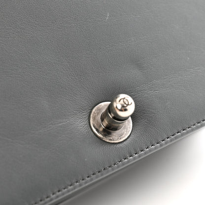 Chanel Calfskin Quilted Small Boy Flap Dark Grey 15 of 15