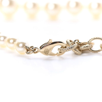 Chanel Pearl CC 100th Anniversary Necklace Light Gold 5 of 5