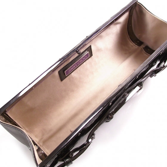 Jimmy Choo Crocodile Tulita Tube Clutch Black 5 of 7